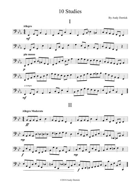 10 Studies For Unaccompanied Bass Trombone Page 2