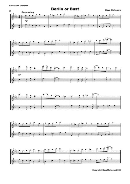 10 Swing Duets For Flute And Clarinet Page 2