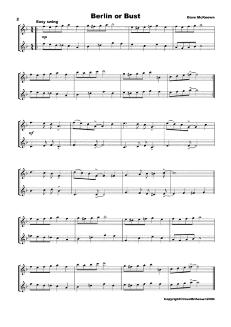 10 Swing Duets For Tenor Or Soprano Saxophone Page 2