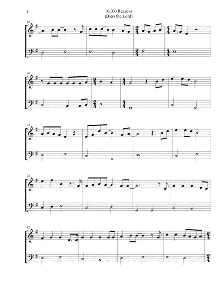 10000 Reasons Matt Redman Sheet Music Easy Piano Page 2