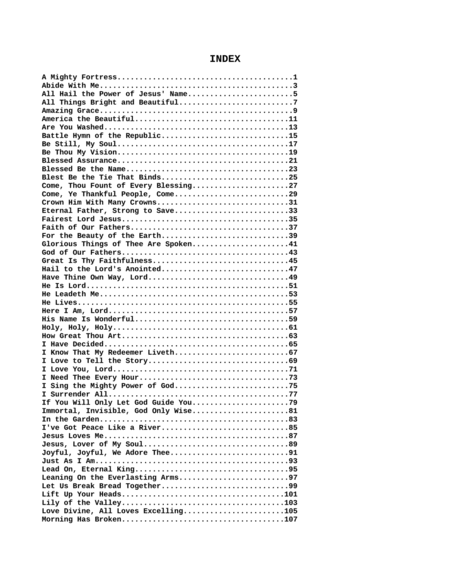 101 Selected Hymns Spirituals And Spiritual Songs For The Performing Duet Clarinet And Bassoon Page 2