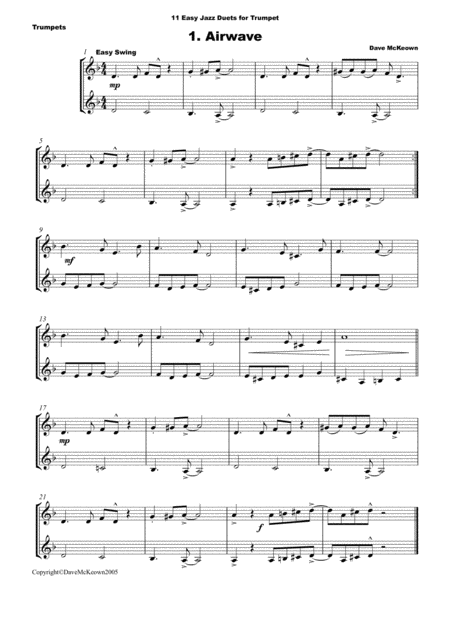 11 Easy Jazz Duets For Trumpet Page 2