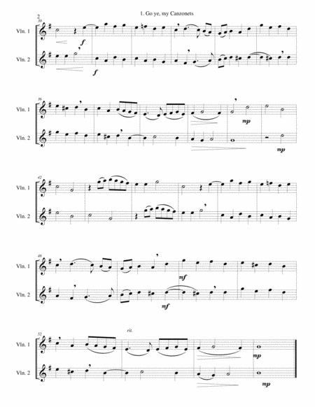 12 Easy Canzonets For Violin Duo Page 2