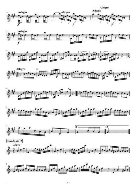 12 Fantasias For Transverse Flute Without Bass Twv 40 2 13 Page 2
