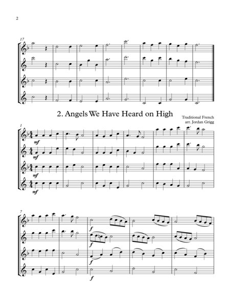 14 Christmas Carols Arranged For Sax Quartet Satb Page 2