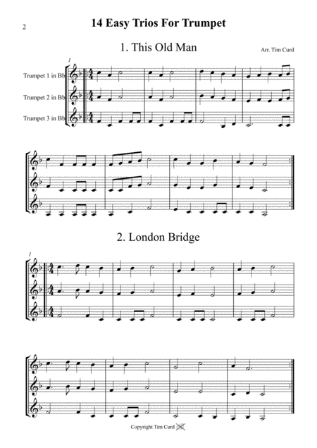 14 Easy Trios For Trumpet Page 2