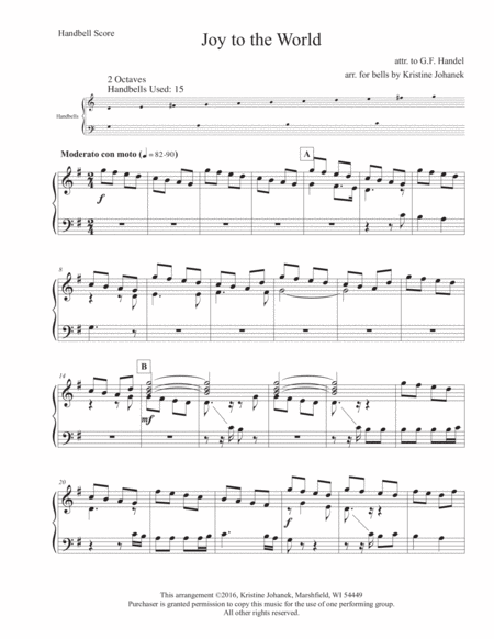 16 Bells For Christmas Two Octave Handbell Choir Reproducible Page 2