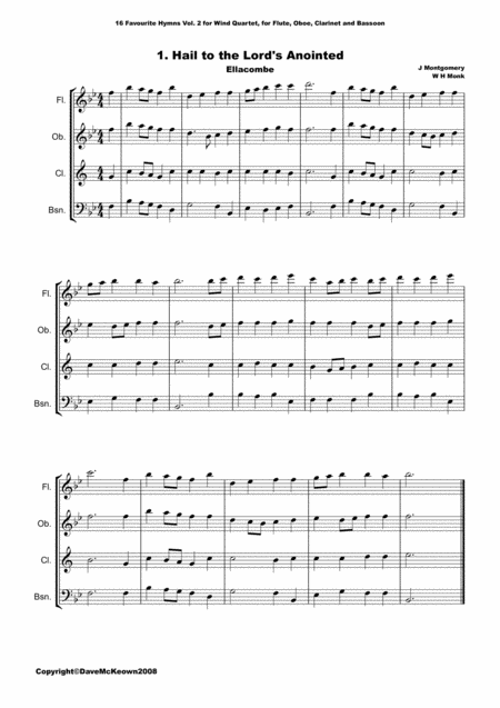 16 Favourite Hymns For Wind Quartet Vol 2 Page 2