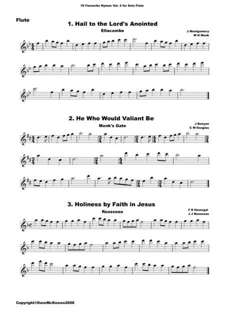 16 Favourite Hymns Vol 2 For Solo Flute Page 2