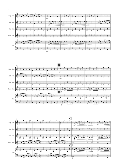1812 Overture For Saxophone Quartet Page 2