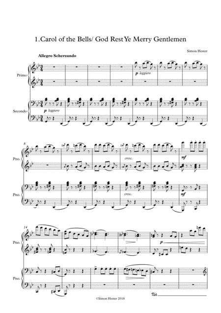 2 Christmas Duets For Piano 4 Hands Page 2