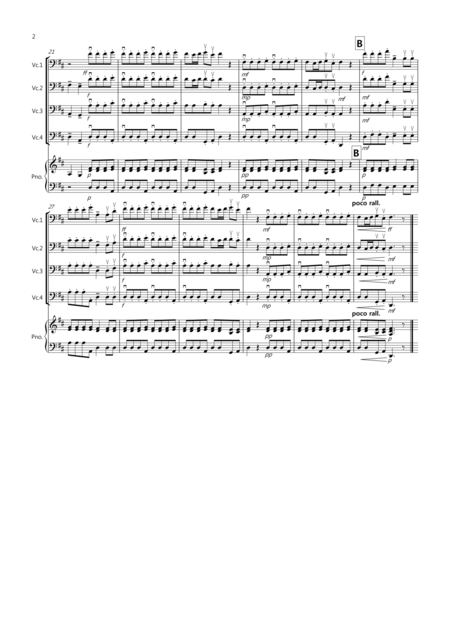 2 Classical Favourites For Cello Quartet Volume One Page 2