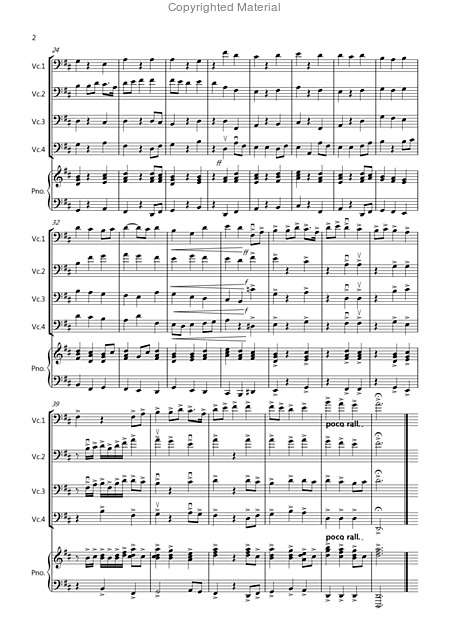 2 Classical Favourites For Cello Quartet Volume Two Page 2