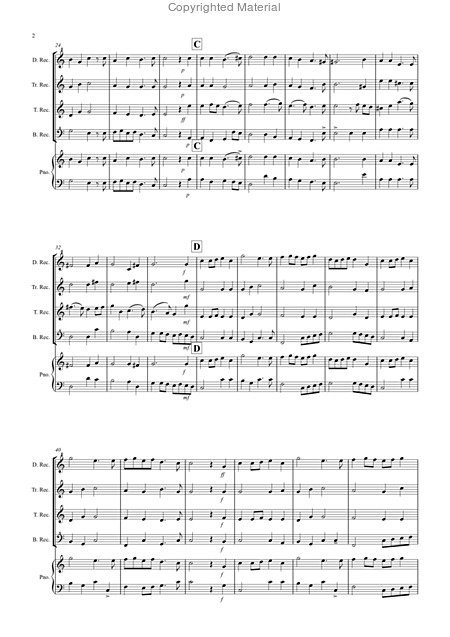 2 Classical Favourites For Recorder Quartet Volume Three Page 2