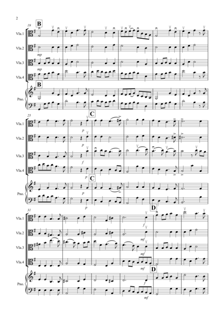 2 Classical Favourites For Viola Quartet Volume Three Page 2