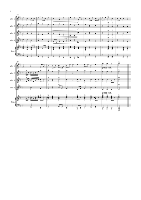 2 Classical Favourites For Violin Quartet Volume Two Page 2