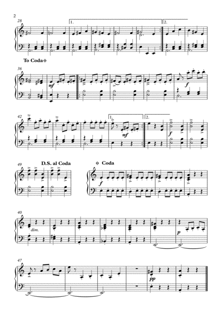 2 Halloween Themes For Piano Solo Danse Macabre Hall Of The Mountain King Page 2