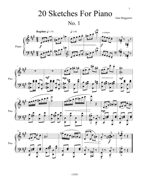 20 Sketches For Piano Page 2