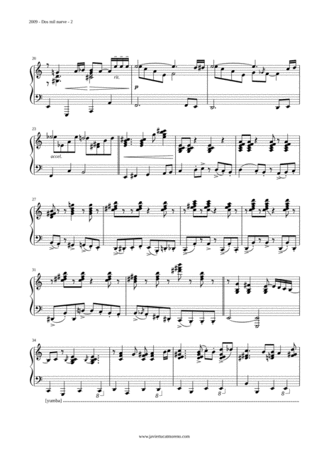 2009 Tango For Piano Page 2