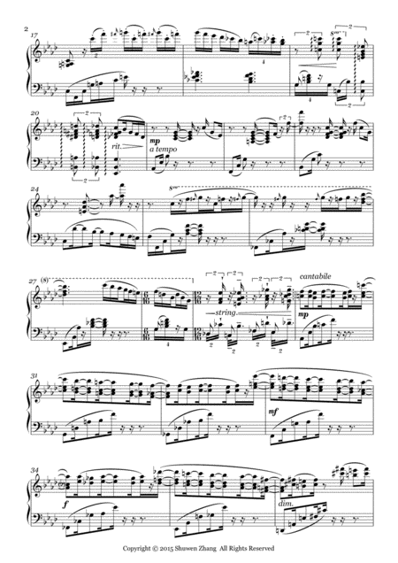 24 Etudes No 17 In A Flat Major Autumn In New York Page 2