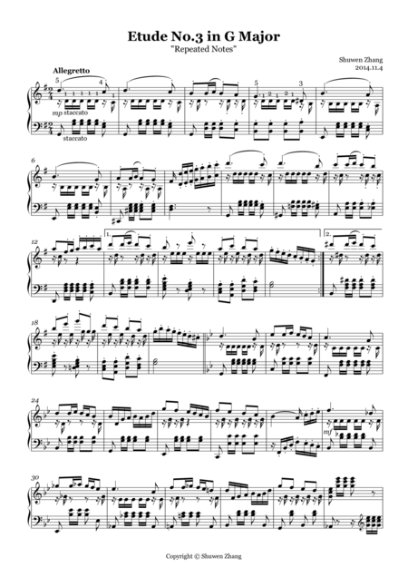 24 Etudes No 3 In G Major Repeated Notes Page 2