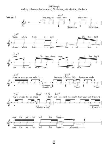 24k Magic For Eb And F Instruments Page 2