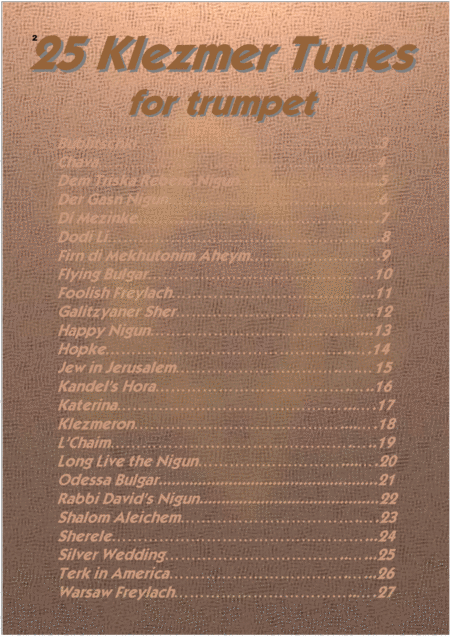 25 Klezmer Tunes For Trumpet Page 2