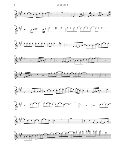 25 Or 6 To 4 Oboe Gtr Solo Incl Page 2