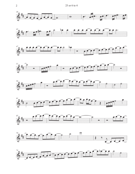 25 Or 6 To 4 Tenor Sax Gtr Solo Incl Page 2