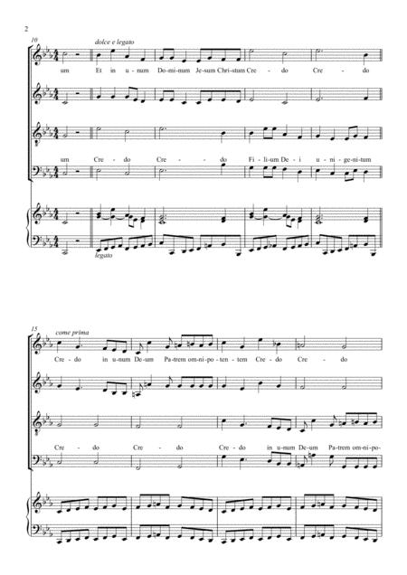 3 Credo From Missa Ritornelli For Solo Soprano Mixed Choir Organ Page 2