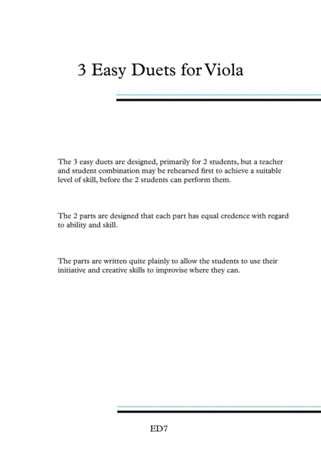 3 Easy Duets For Viola Page 2