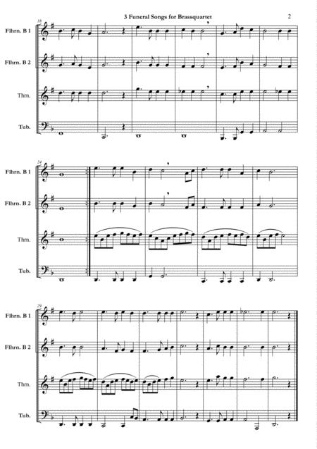 3 Funeral Songs For Brassquartet Flugelhorn 1 2 Tenor Horn Tuba Page 2