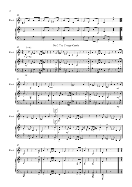 3 Halloween Pieces For Euphonium And Piano Page 2