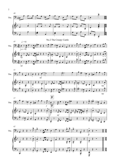 3 Halloween Pieces For Trombone And Piano Page 2