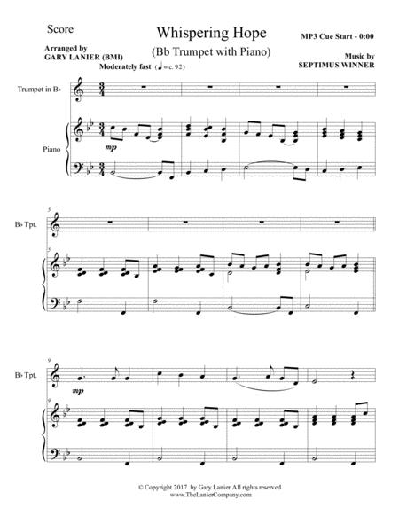 3 Hymns Of Hope For Bb Trumpet And Piano With Score Parts Page 2