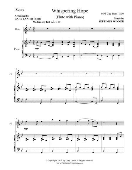 3 Hymns Of Hope For Flute And Piano With Score Parts Page 2