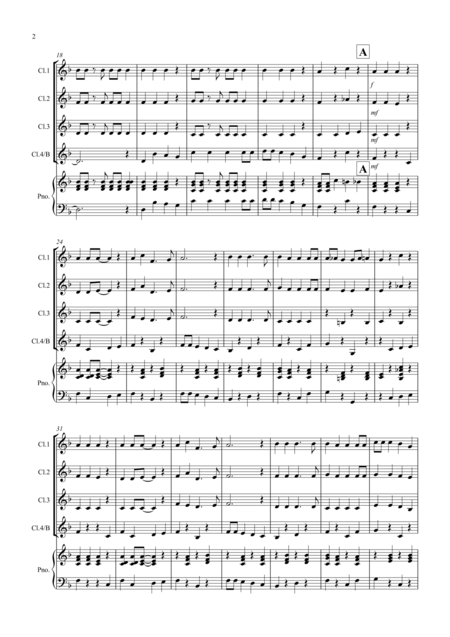 3 Jazzy Christmas Pieces For Clarinet Quartet Page 2