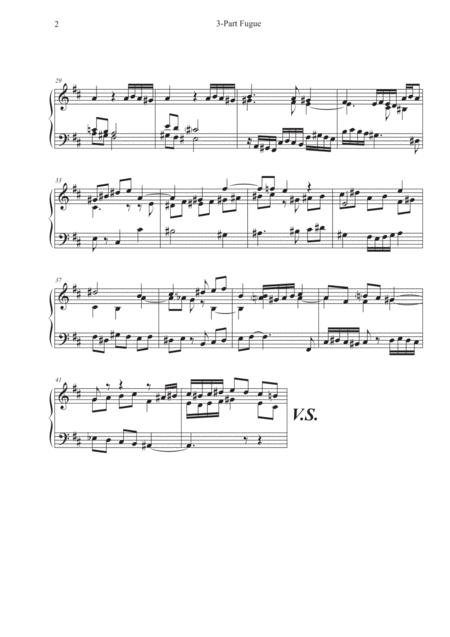 3 Part Fugue For Piano Page 2