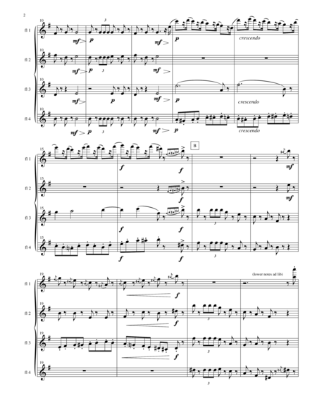 3 Pieces From The Nutcracker For Flute Quartet Page 2