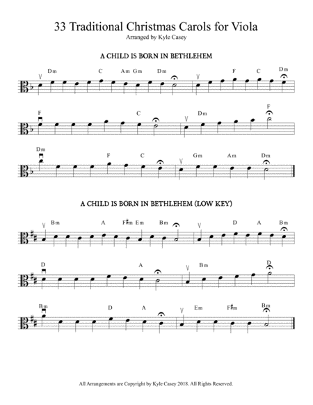 33 Traditional Christmas Carols For Viola Page 2