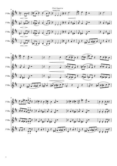 4 Horn Funk For Horn Quartet Page 2