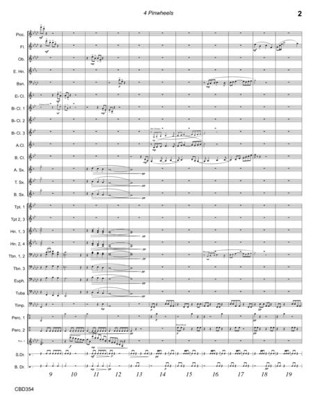 4 Pinwheels Original Composition For Concert Band Grade 4 Page 2