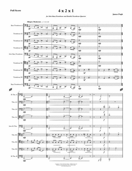 4 X 2 X 1 Bass Trombone Solo With Double Trombone Quartet Page 2