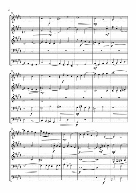 4th Fugue For Brass Quintet Page 2