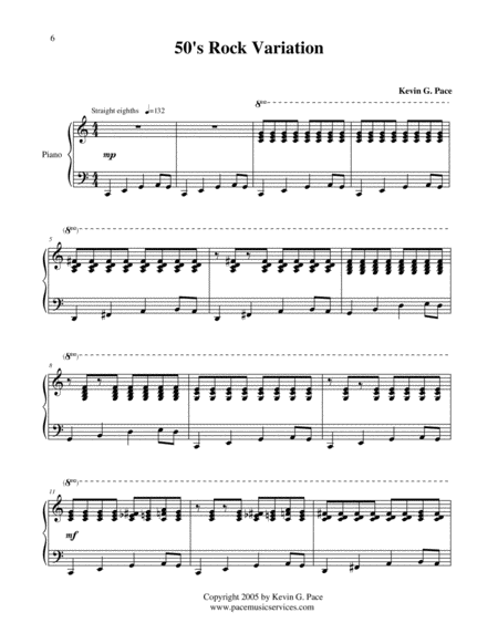 50s Rock Variation Original Boogie Piano Solo Page 2