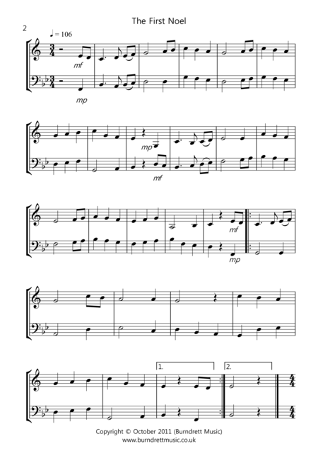 8 Christmas Duets For Clarinet And Bassoon Page 2