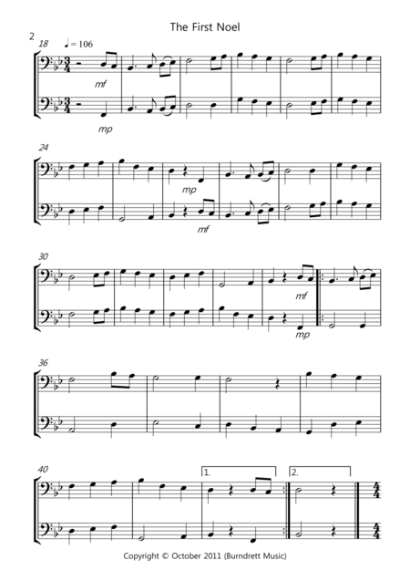 8 Christmas Duets For Trombone Page 2