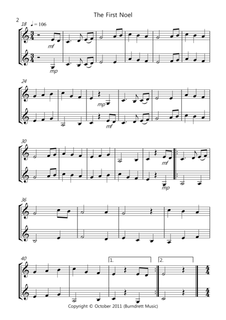 8 Christmas Duets For Trumpet In Bb Page 2