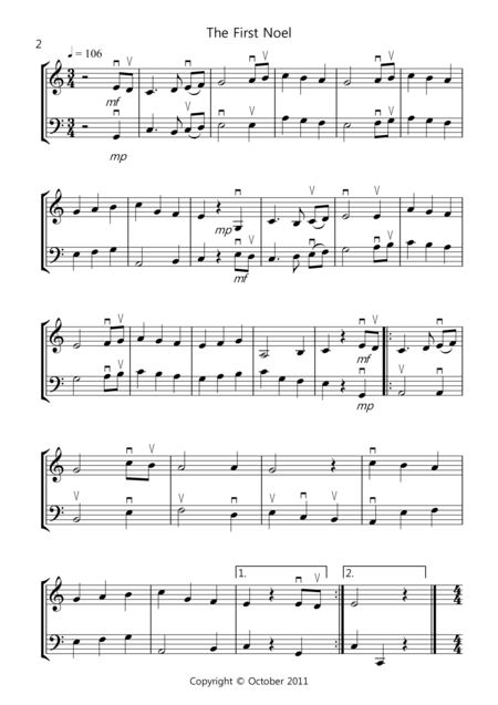 8 Christmas Duets For Violin And Cello Page 2