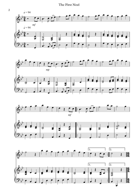 8 Christmas Pieces For Flute And Piano Page 2